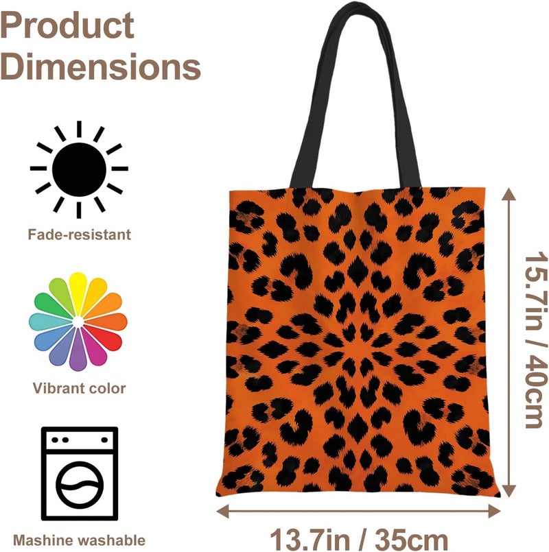 ANNA QUEEN Cat Tote Bag Shoulder Bag Handle Bag for Gym Yoga Picnic Beach Kitchen Reusable - Image 4